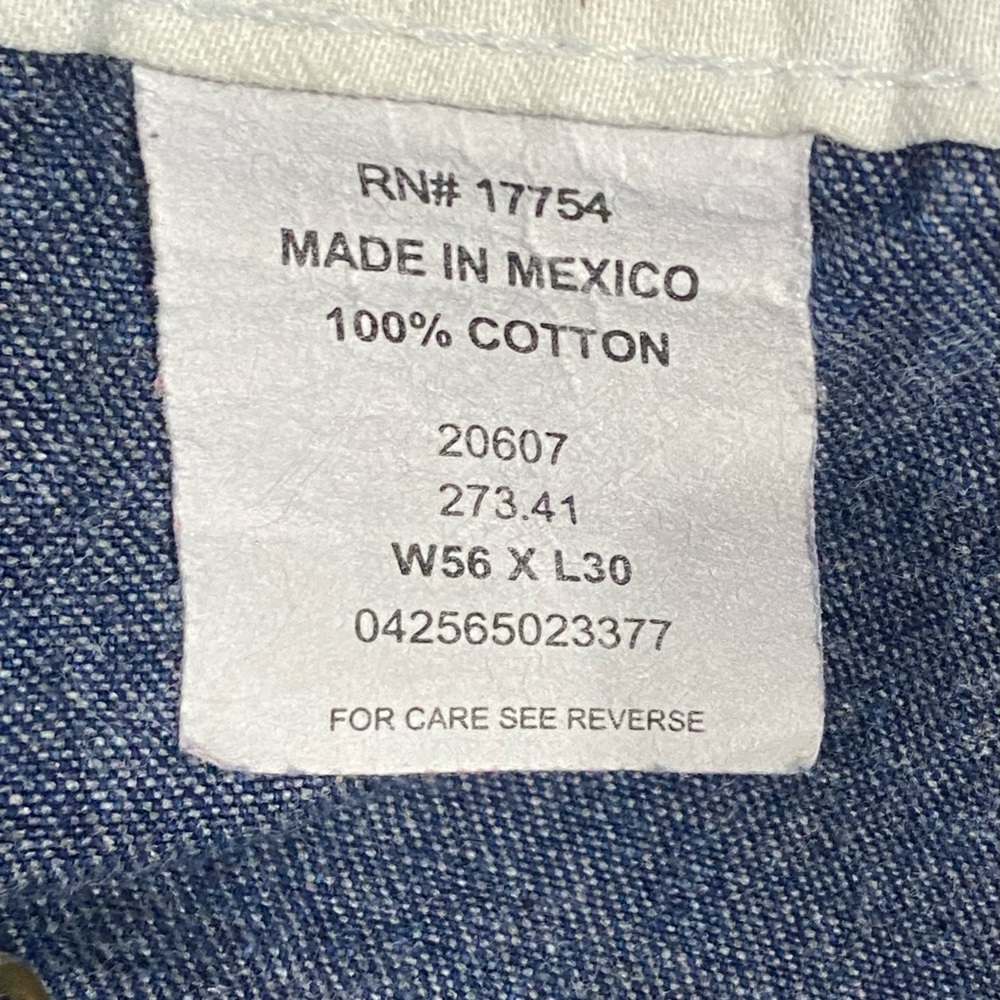 Key Imperial Men's Blue Work Jean Denim Bib Overalls VTG Size 56x30 - Picture 2 of 4